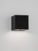 Minimalistyczny kinkiet ścienny zewnętrzny klasyczny LED kwadratowy aluminiowy czarny uniwersalny IP54 CALMARE LE75119 Luces Exclusivas